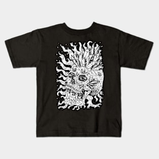 Occult Skull Design (14) Kids T-Shirt